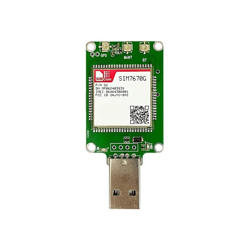 SIMcom SIM7670E SIM7670G USB Dongle With Antenna LTE CAT1 4G Module SIM7670E Europe/Middle East/Africa SIM7670G Global Band
