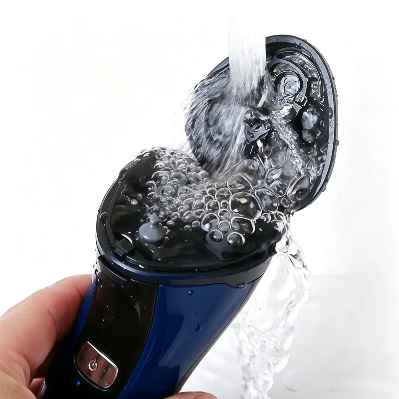 Portable Electric Shaver Rechargeable Cordless Shaver Fully Waterproof Type-C Fast-charging Trimmer Ideal for Business Travel
