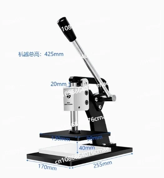 Manual Die-cutting Machine Hand Press Sampling Punching Tool Die Press Machine for Leather, Silicone Rubber