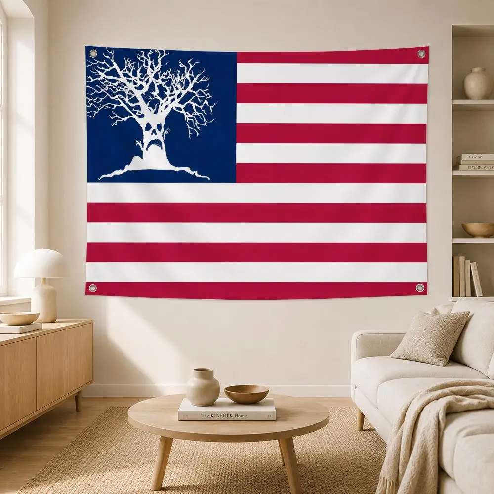 Sematary Haunted Mound Harold The Tree Flags Home Yard & Garden Decor Banner - Indoor Outdoor Wall Hanging Flag
