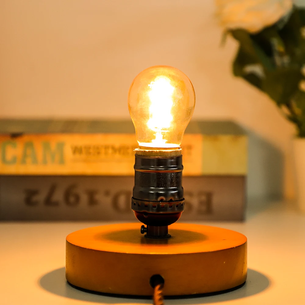 GANRILAND G45 3W E26 E27 Led Xoắn Ốc Dây Tóc Bóng Đèn Edison Hổ Phách Đèn Linh Hoạt Trắng Ấm 2200K Trang Trí Mặt Dây Chuyền đèn Cho Gia Đình