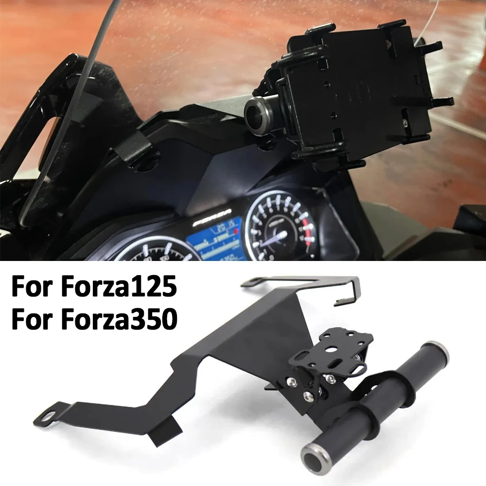 

Motorcycle Accessories for Honda Forza350 Forza125 Forza 350 FORZA 125 2021-2025 GPS Navigation Mobile Phone Mounting Bracket