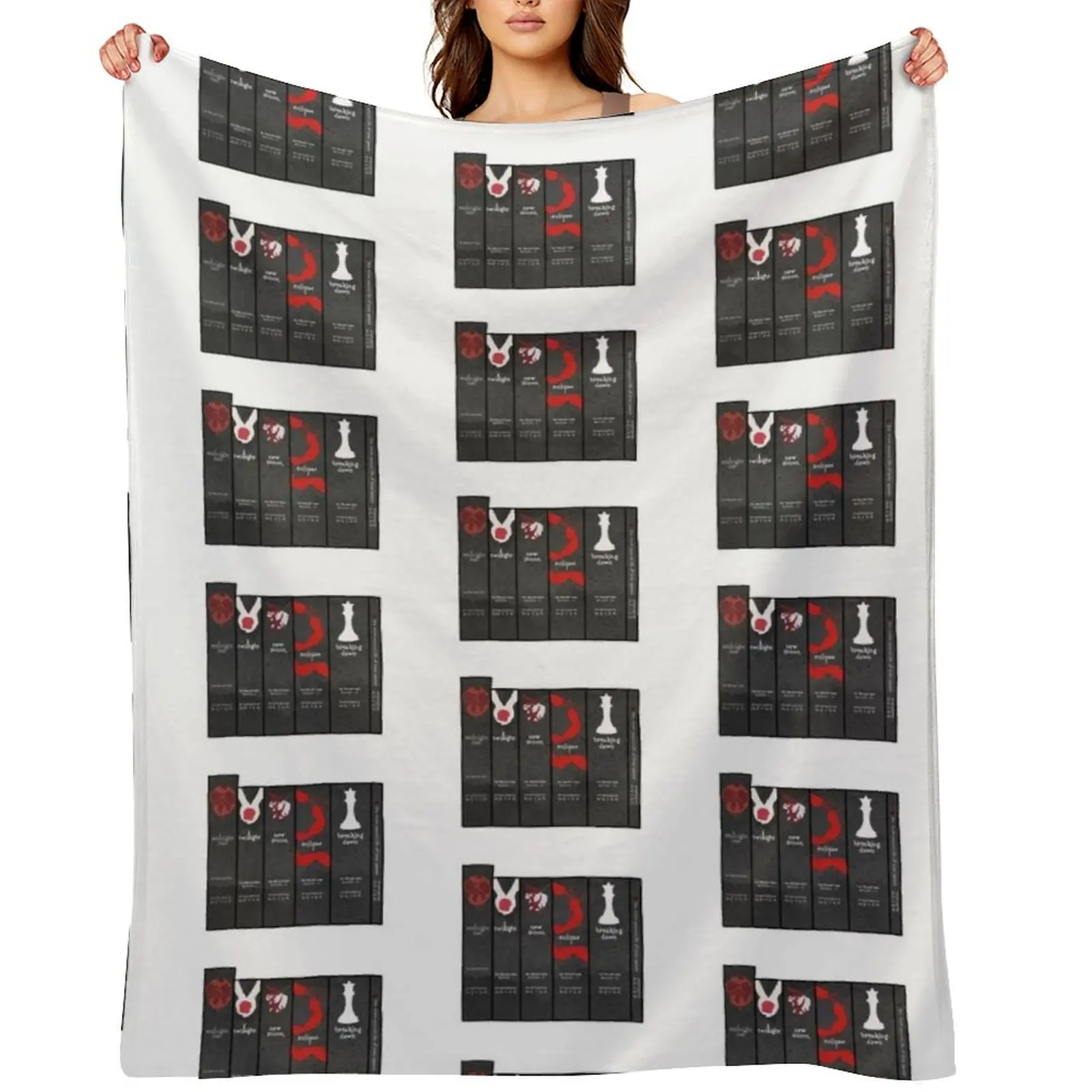 

Twilight Book Stack Throw Blanket warm winter Luxury St Loose Bed covers Blankets