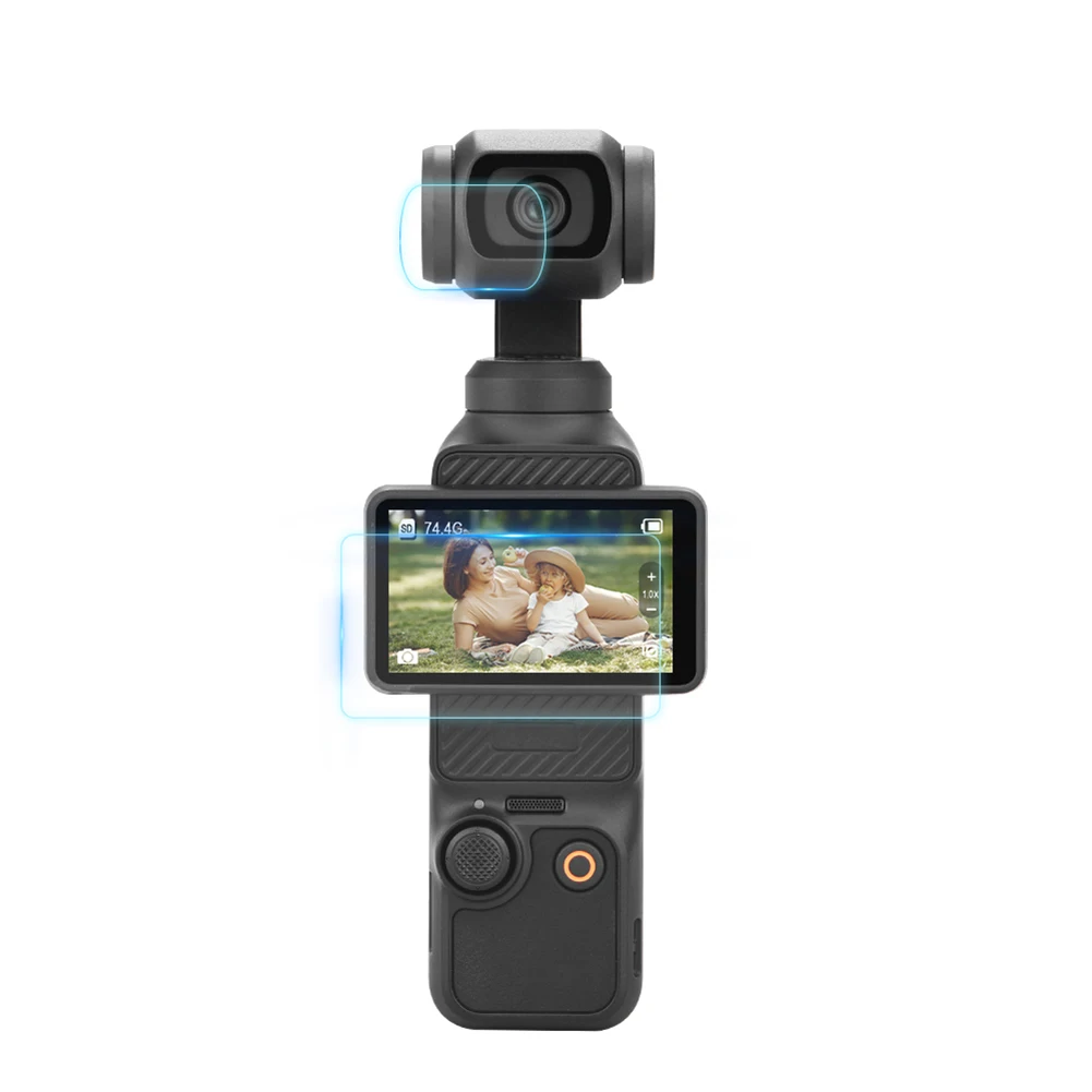Voor Dji Osmo Pocket 3 Hd Lensbeschermer + Schermbeschermer Anti-Scrach Lens Schermbescherming Film Lens Schermbeschermer