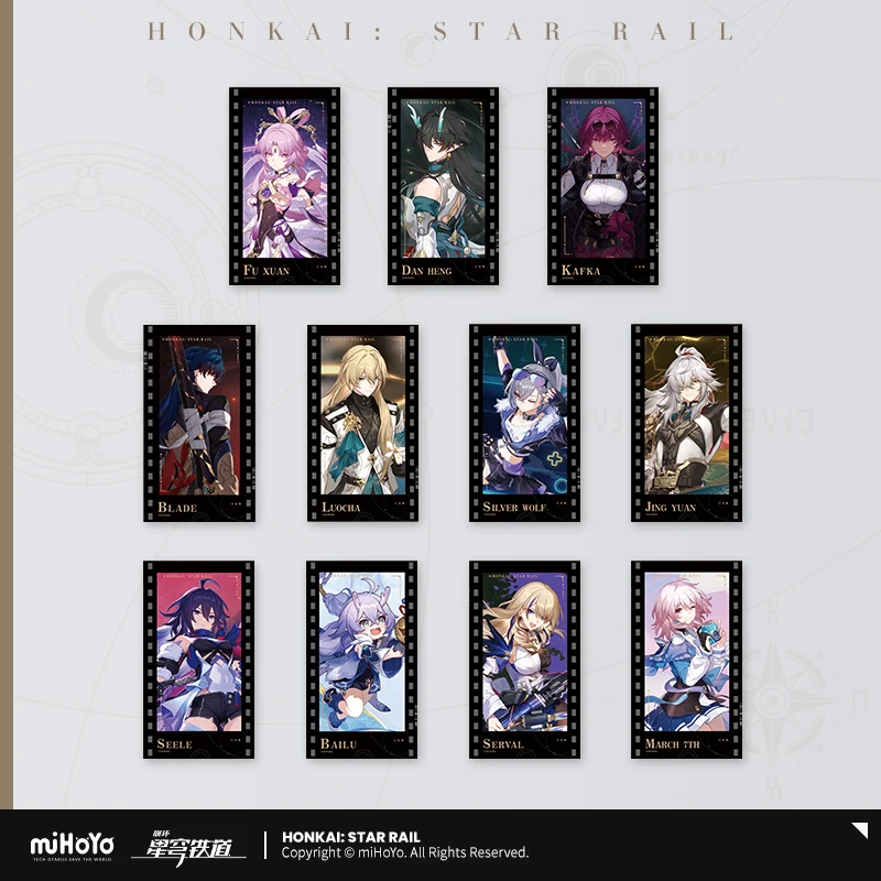 Presale Game Honkai:Star Rail Fu Xuan Danheng Kafka Blade Cosplay Collection Card Cute Props Fans Gift miHoYo