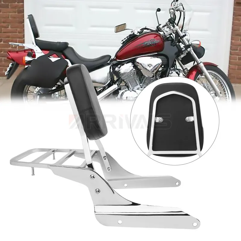 Motorcycle Sissy Bar Backrest With Luggage Rack For HONDA SHADOW VLX VT400-600 1996-2008 07 06 05 04 03 02 01 00 99 98 97