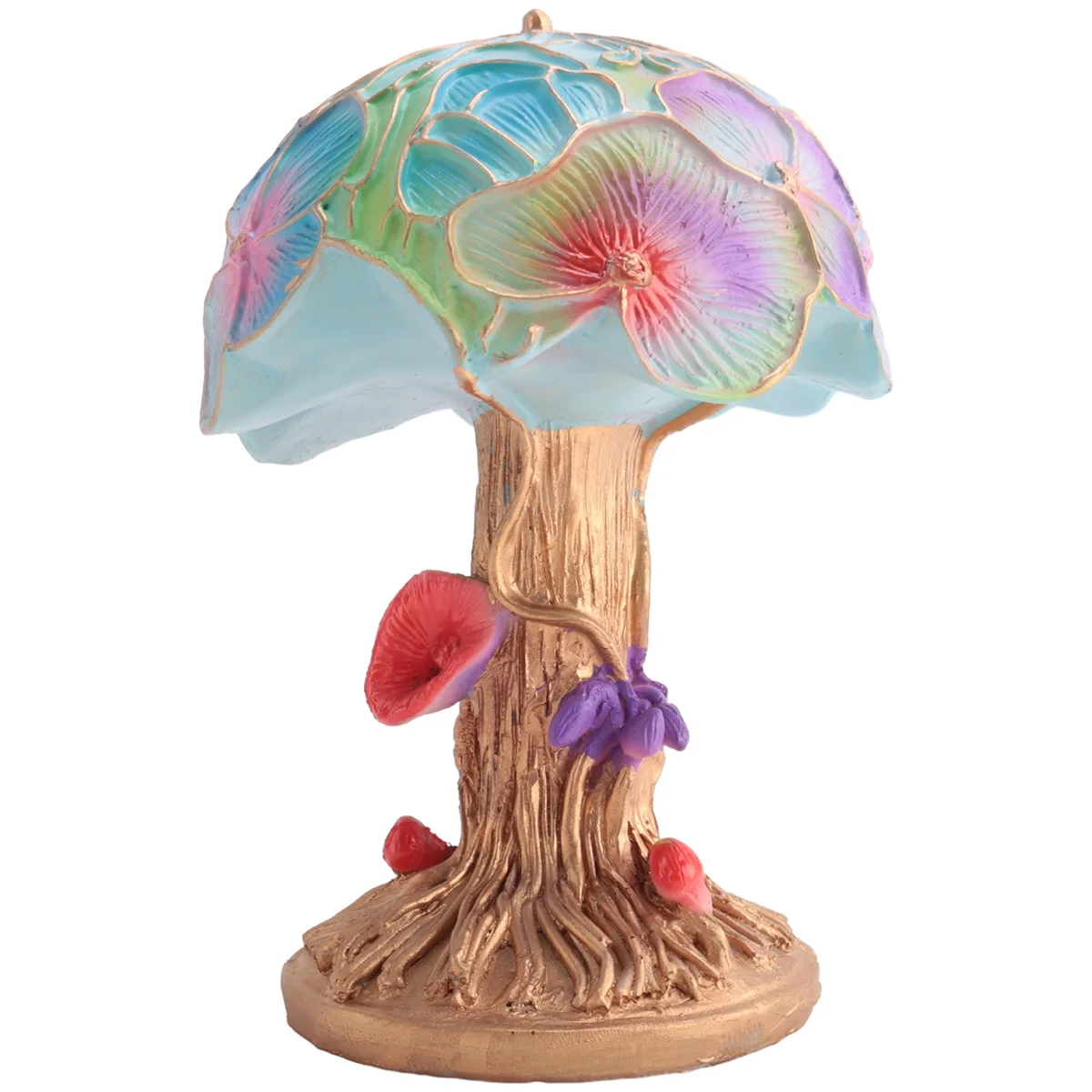 Creative Stained Plant Series Table Lamp Colorful Bedroom Bedside Mushroom Retro Table Night Lamp Atmosphere Light,2 image 2