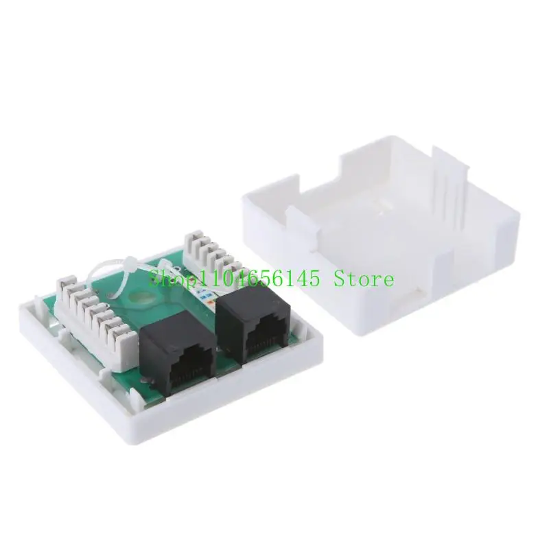 5ASD Desktop RJ45 Junction Box Cat6 Cat6e 8p8c сетевой разъем 2-порта