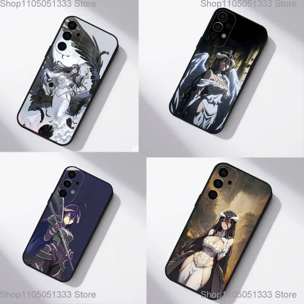

O-Overlord Cartoon A-Albedo Phone Case For Samsung S25,S24,S21,S22,S23,S30,Ultra,S20,Plus,Fe,Lite,5G Black Cover