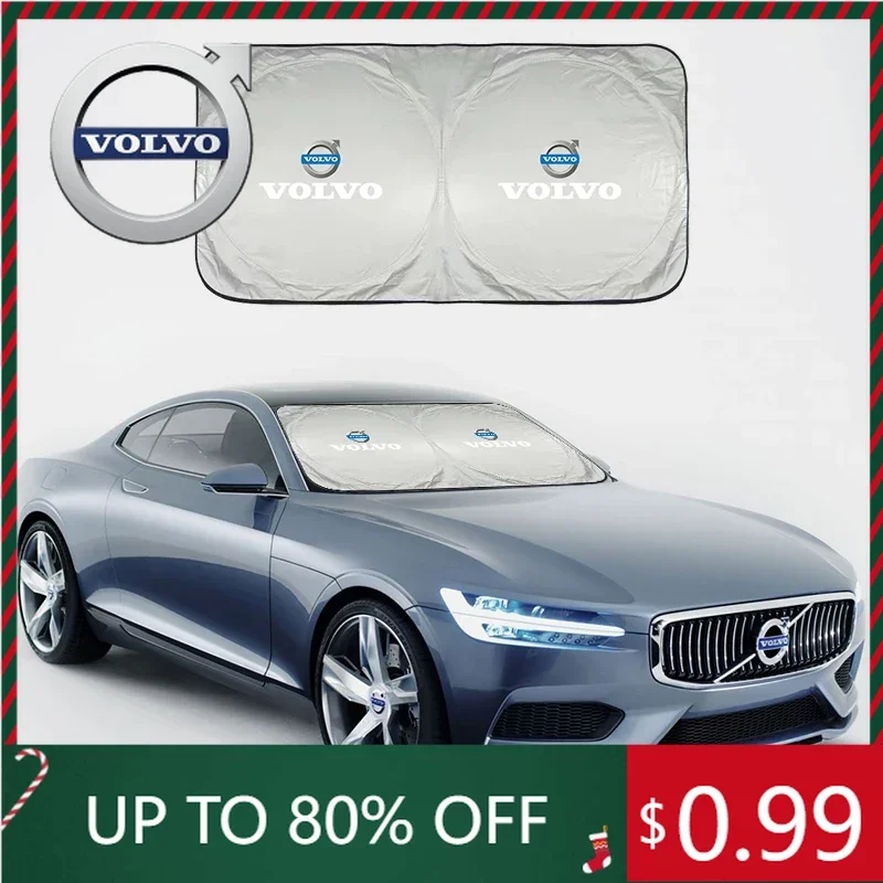 

Emblems Car Interior Windshield Sunshade Sun Protector Cover For Volvo XC90 V90 V60 XC60 V40 S80 S60 S90 C40 XC40 V70 XC70 C30 C