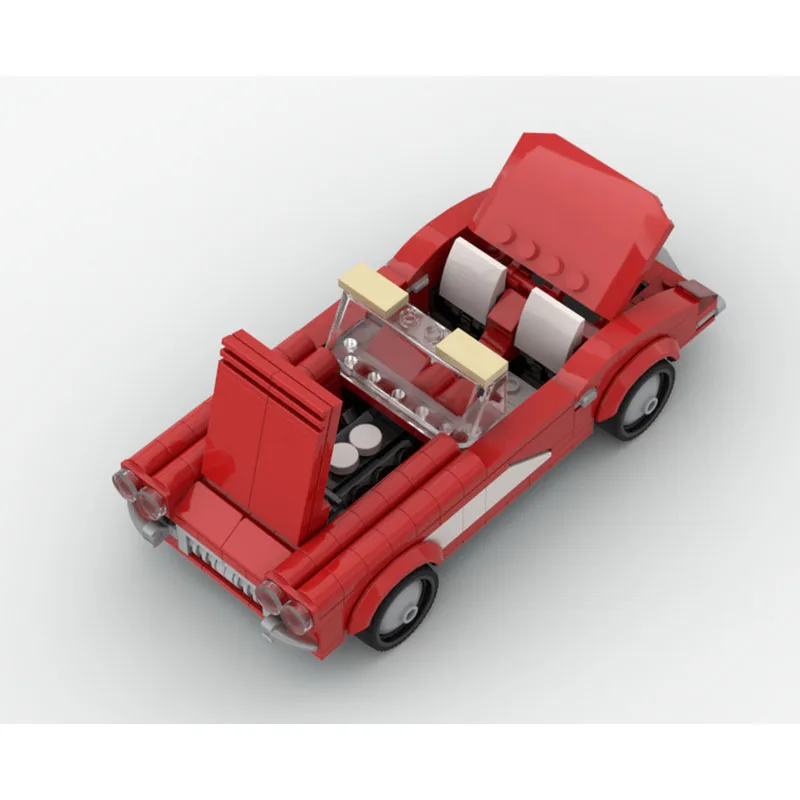 

Building Block Convertible Sports Car Model MOC-140920 Educational Puzzle Birthday Christmas New Year Toy Gift Decoration