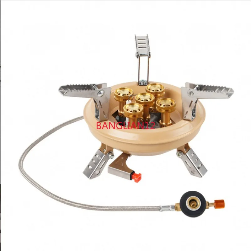 

Outdoor portable five-core stove, outdoor camping folding stove