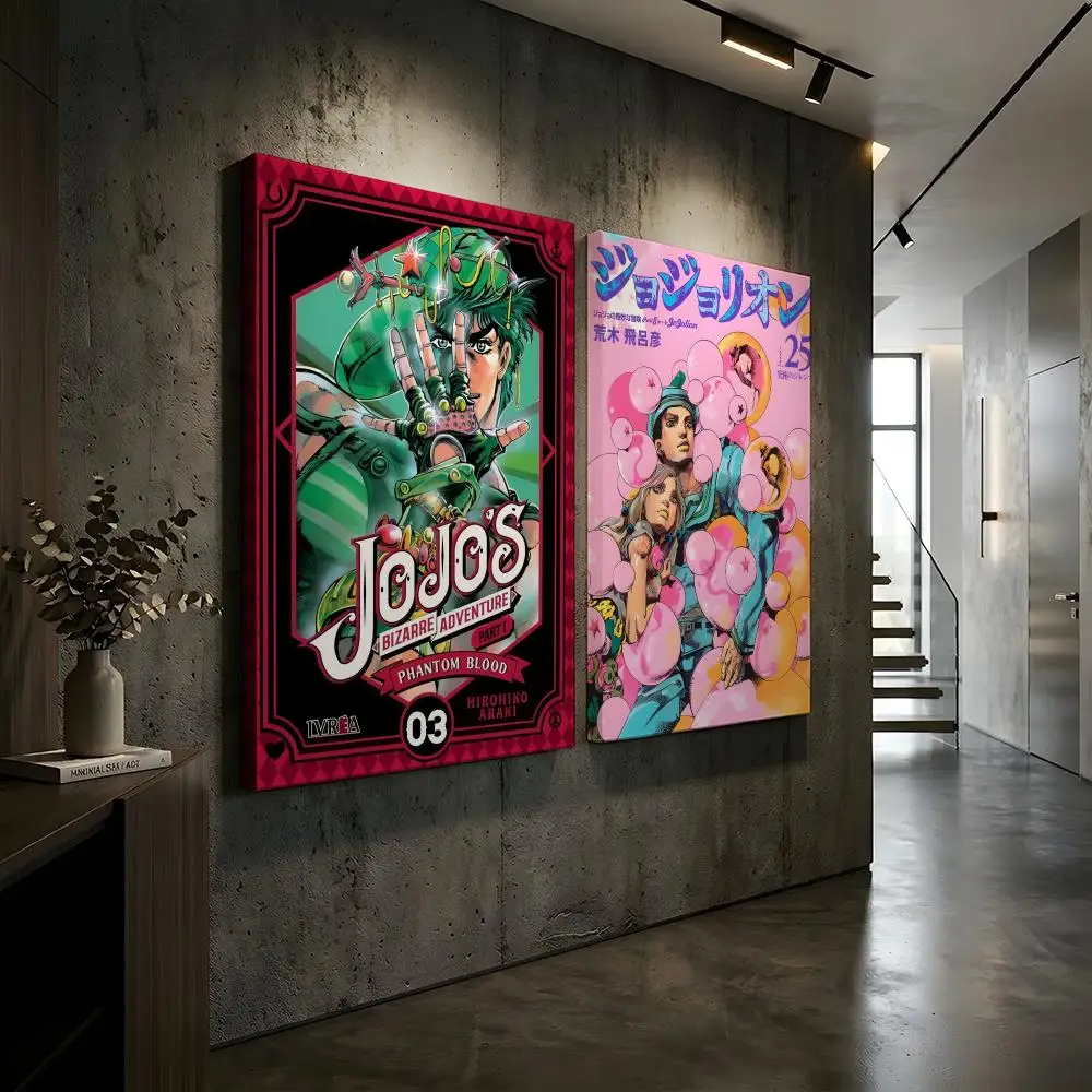 J-JoJo's Bizarre Adventure Framed Wall Painting Framed Canvas Wall Art Waterproof Wall Decor For Living Room Bedroom