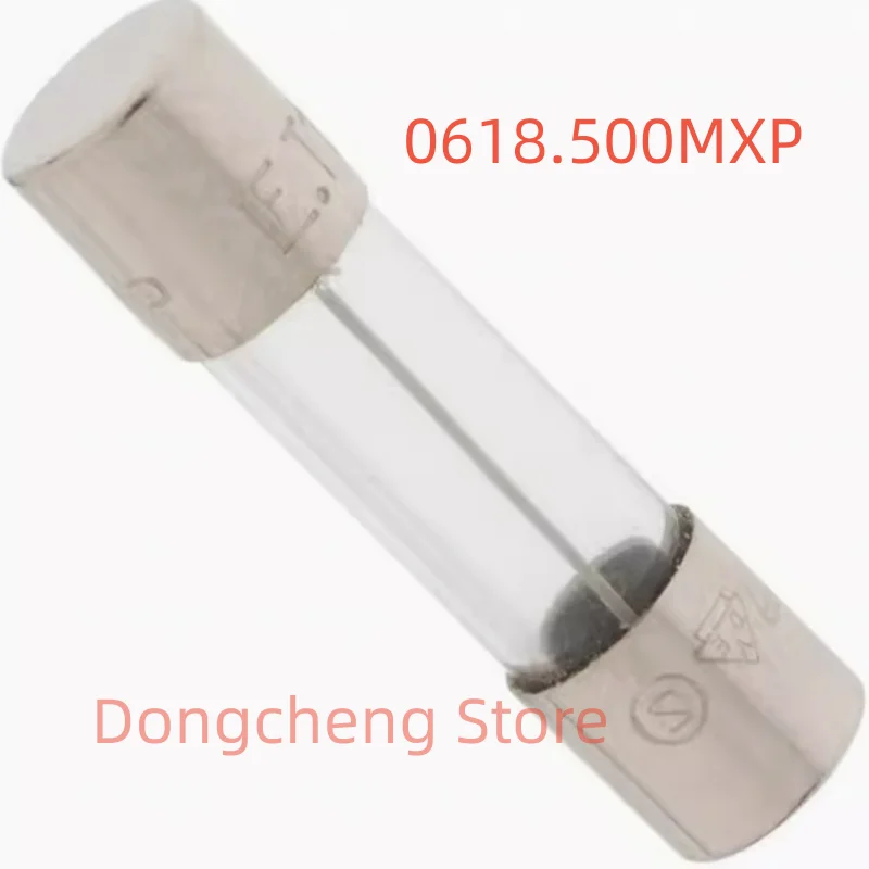 10pcs/lot 100% New and Origin 0618.500mxp Slow Fuse Tube T500mA L250VP 500mA 250v 5*20