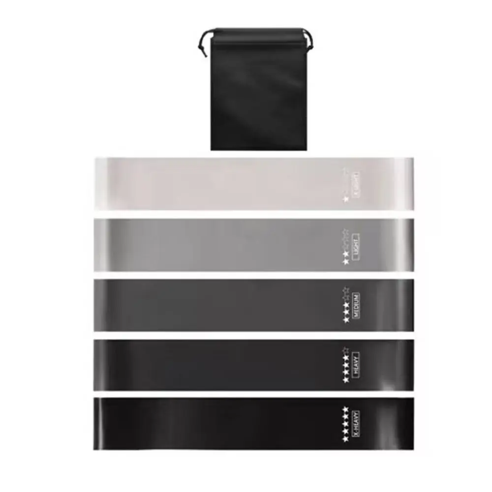 ยางยืดออกกำลังกาย TPE 5 ชิ้น สำหรับยืดกล้ามเนื้อ โยคะ กีฬา พิลาทิส และบริหารสะโพก