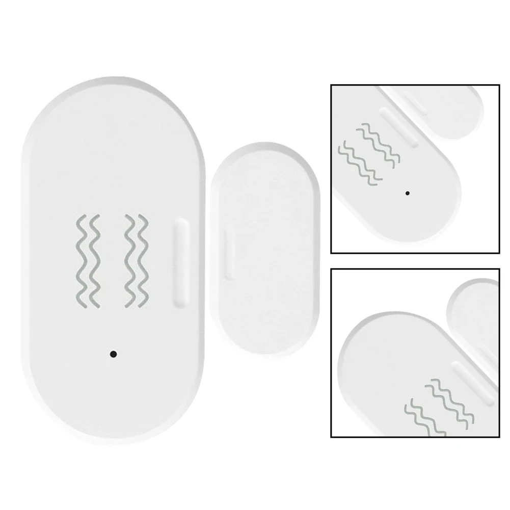 For Zigbee-Compatible Vibration Door Sensor for Smart For Home Security System Works with For Zigbee Hub No Hub