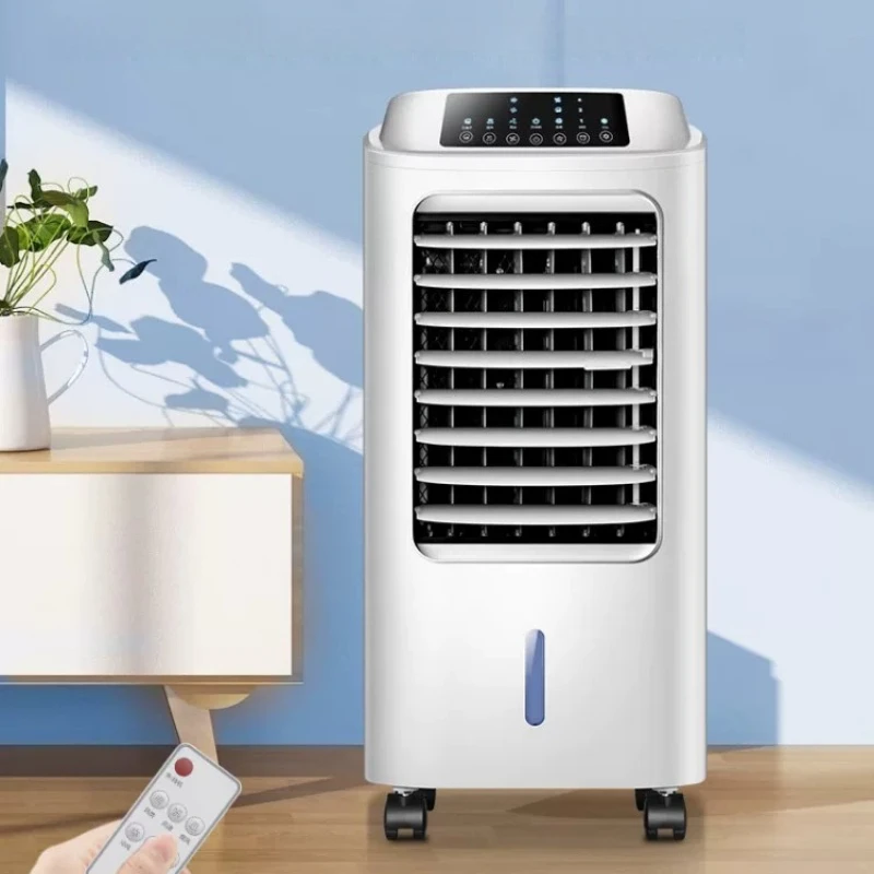 

Mini Air Cooler with Oscillation Function Ice Crystal Cooling Technology Mobile Air Conditioner for Bedroom Living Room