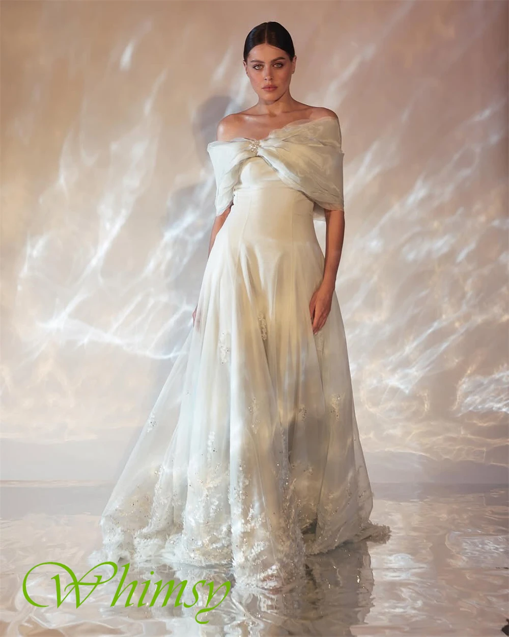 تخصيص أنيقة قارب الرقبة الأورجانزا مساء اللباس الفاخرة كريستال فساتين العودة للوطن مزاجه فساتين مناسبة مخصصة