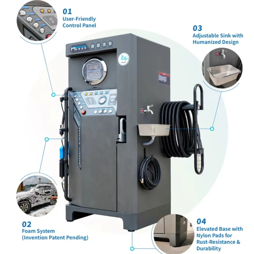 All in One Self Service Car Washer Machine High Pressure Car Washer
