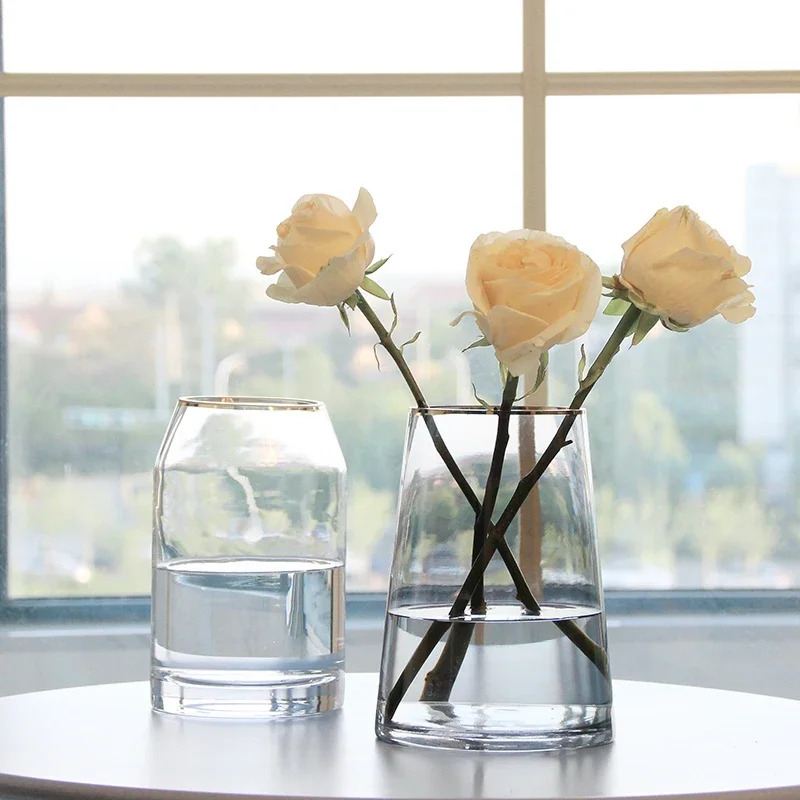 

Glass Vase With Phnom Penh Terrarium Flower Pot decoración hogar Vase for Living Room Vases New Year Oranments Vase 꽃병