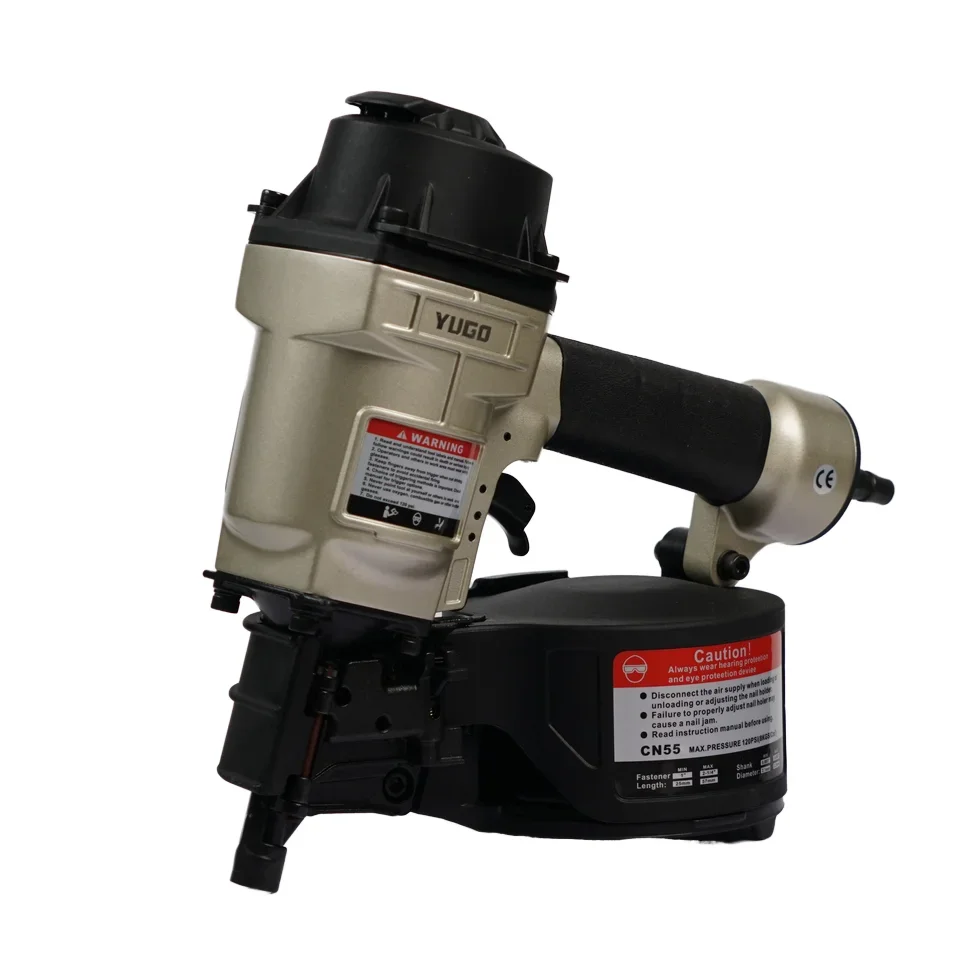 Professional Heavy Duty Pneumatic Pallet Gun Coil Wire Nail Guns CN70 Model Air Tool Coil Nailer Roofing Nailer Gun for Wood