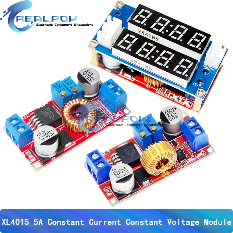 XL4015 2 w 1 5A Regulowana moc CC CV Moduł ładowania Step-down Sterownik LED Woltomierz Amperomierz Stały prąd Stałe napięcie