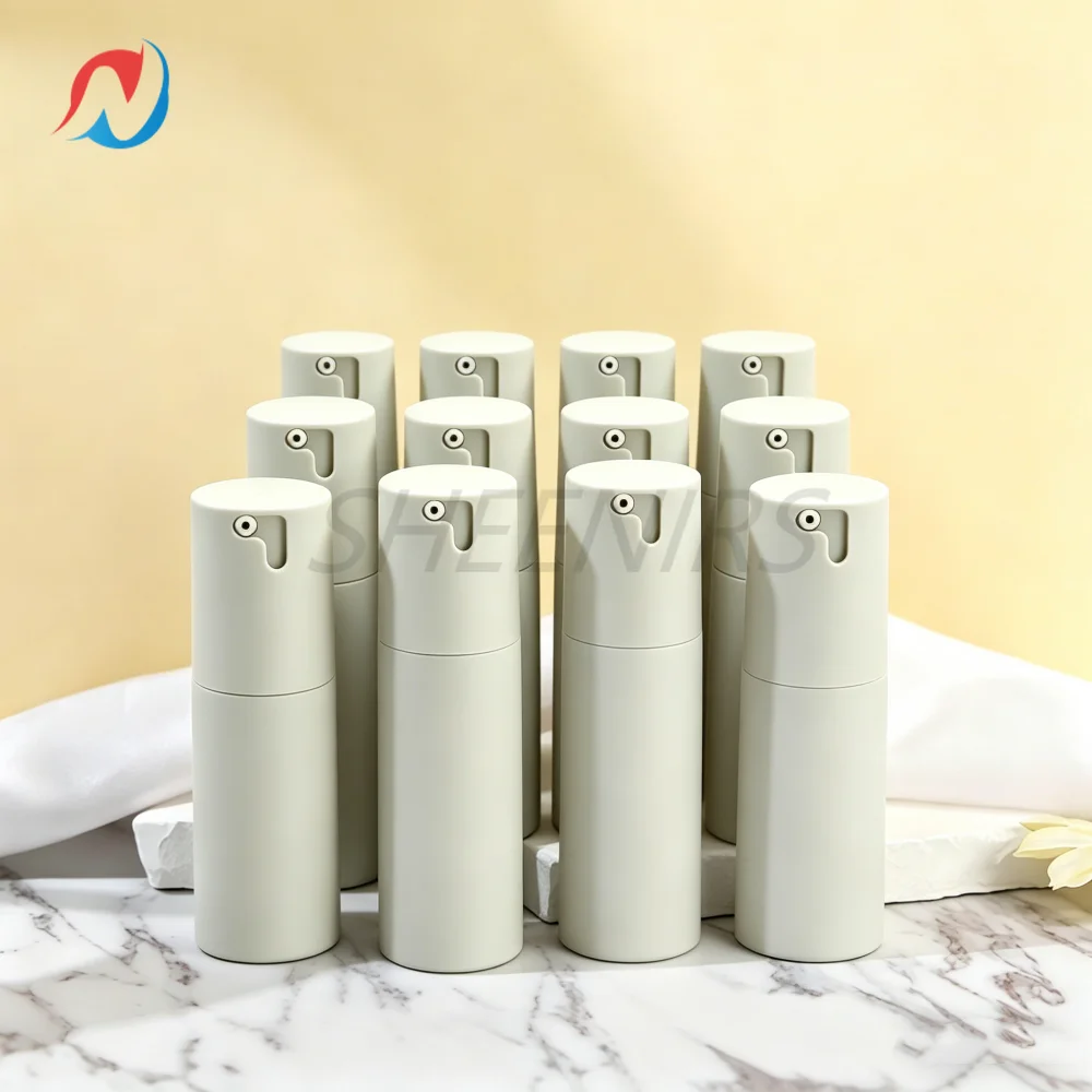 24pcs 15ml 30ml 50ml Airless Pump Bottles with Locking Twist Switch Vacuum Lotion Dispenser for Cream Serum Travel Containers