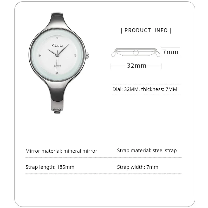 Quartz watch disc light luxury simple no scale rhinestone leisure bracelet watch women Quartz Wristwatches Relogio Feminino