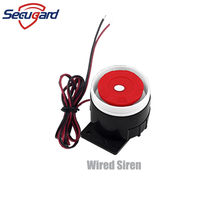 Wired Siren Mini 120dB Indoor Horn Sound Alarm Loud Buzzer Speaker Anti-theft DC12V For Our Home Security Burglar Alarm System