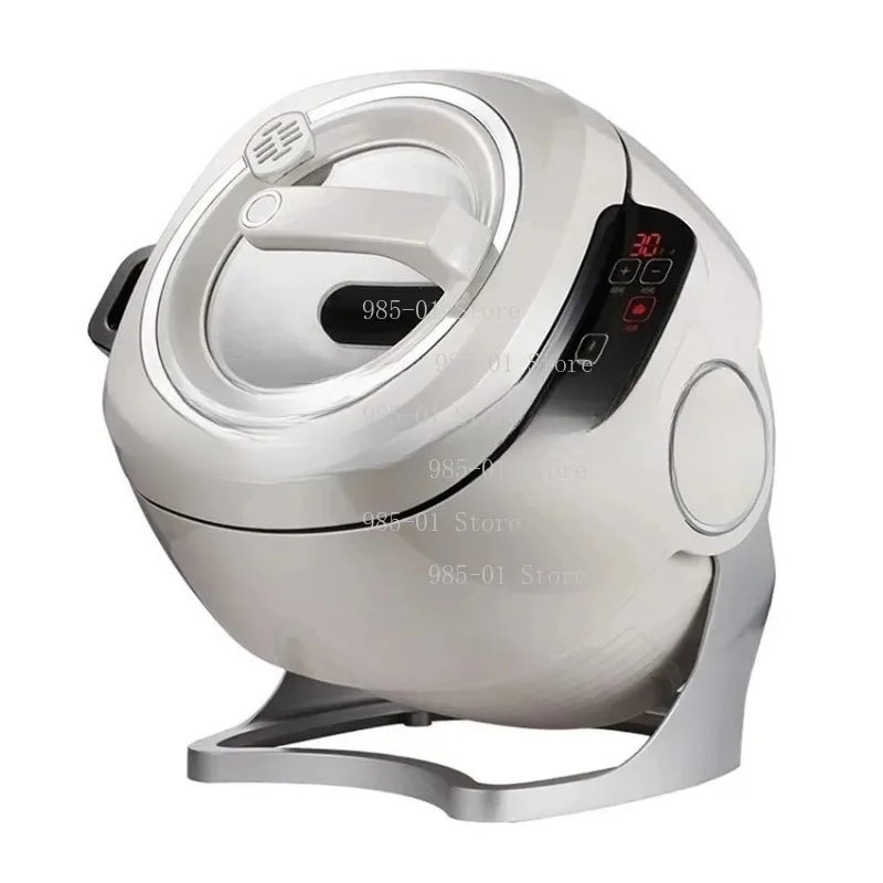 220V Automatic Rotating Cooking Pot Multifunctional Electric Non-stick Stir Fry Wok