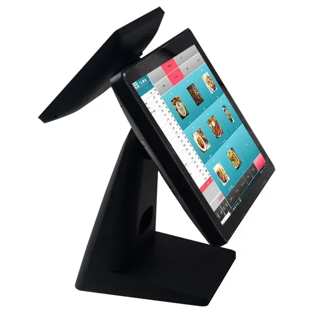 

l for Factory Direct Sale Aluminium Alloy Straight Stand POS System Machine 15''/15.6'' Capacitive Payment Machine