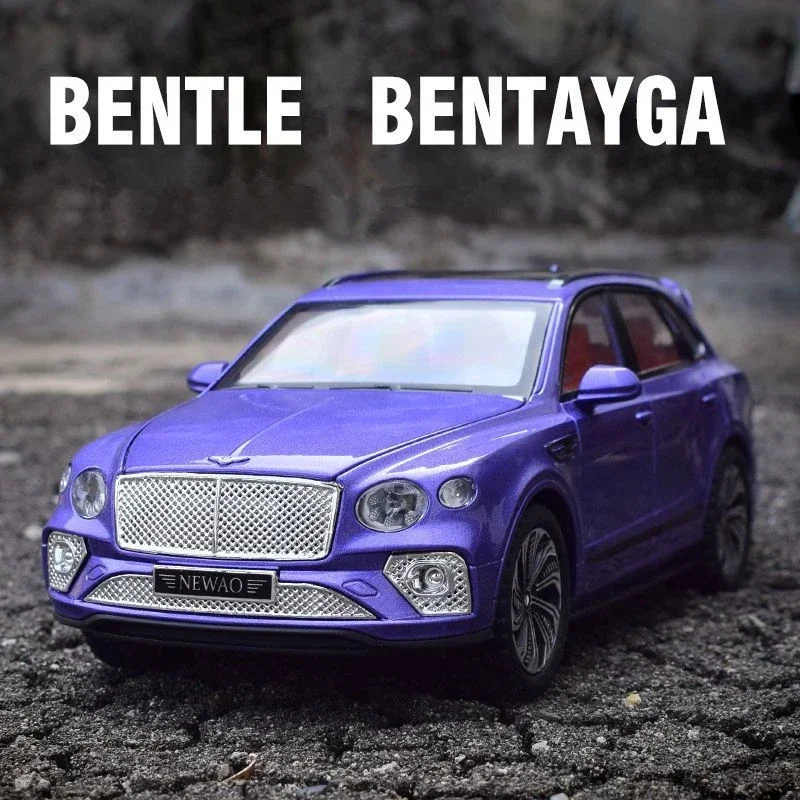 

1:24 Bentley Bentayga SUV Alloy Luxy Car Model Diecast Metal Toy Vehicles Car Model High Simulation Sound and Light Kids Gift