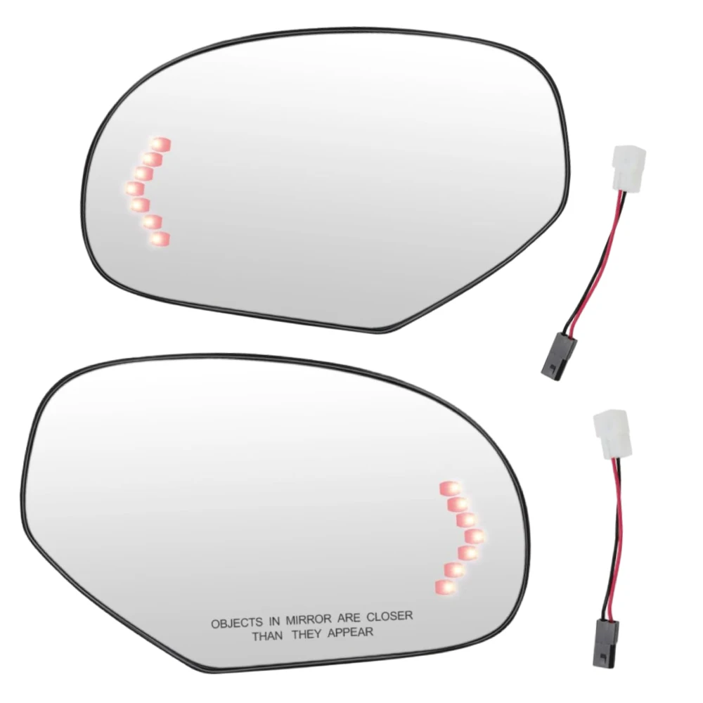 

Heated Side Mirror Glass Left Right For Cadillac Escalade Yukon Chevrolet Suburban Silverado GMC Sierra Tahoe Avalanche Sierra