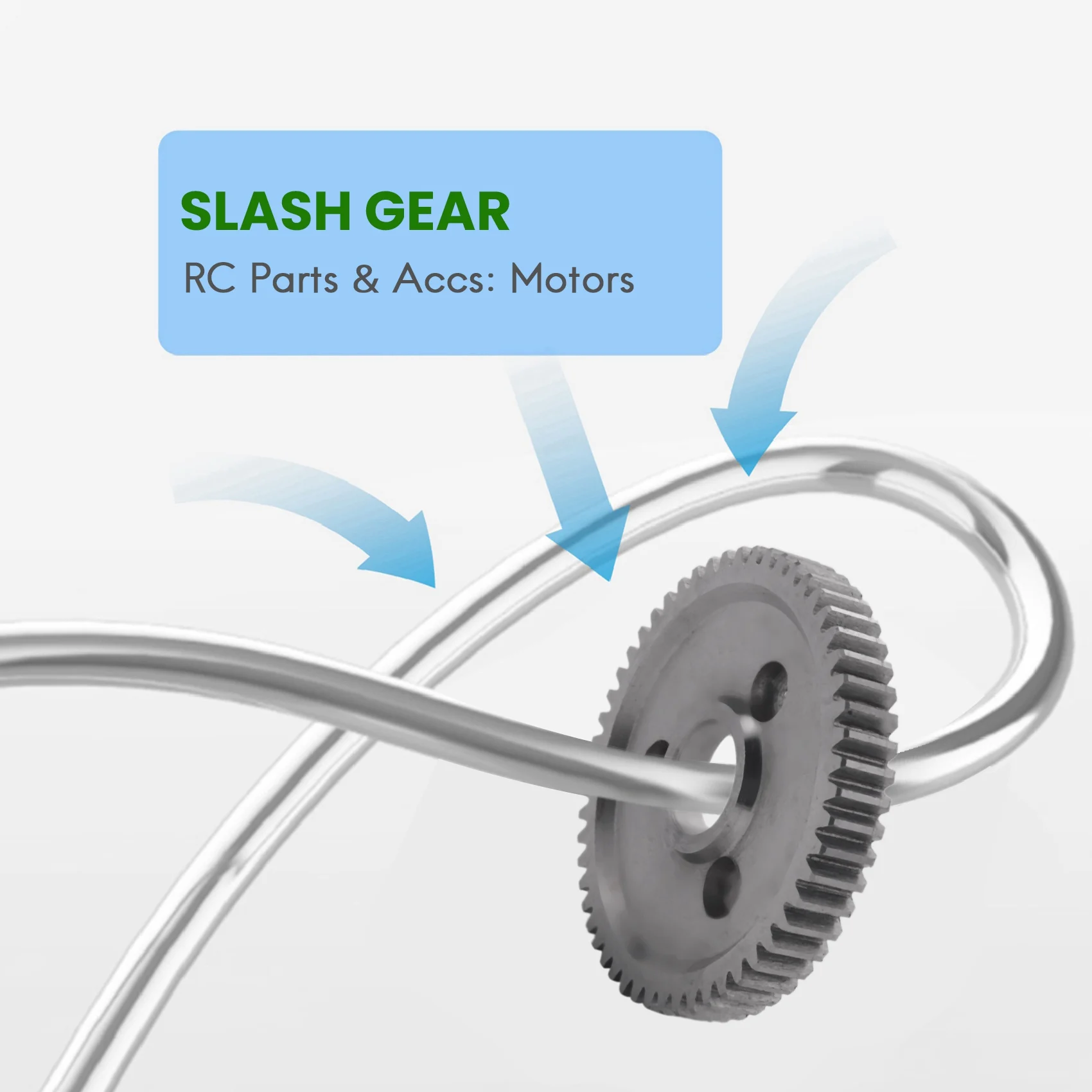 슬래시 스탬피드용 헤비 듀티 강화강 스퍼 기어, 54T, 1/10 SUMMIT 1/10 E-