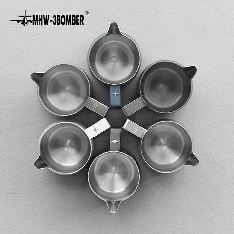 Jarra de Espuma de Leite Turbo MHW-3BOMBER 350ml 450ml, Jarra Profissional para Espumar Leite, Acessório de Cozinha para Baristas Domésticos
