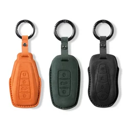 Car Key Case Cover Fob for Geely Coolray X6 X7 EX7 Geometry C Emgrand Global Kulrey Hawk GX7 Okavango NL3 SUV GT GC9