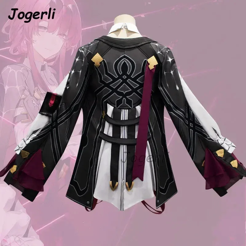 Jogerli Honkai Star Rail Kafka Cosplay disfraces juego Anime mujeres Coser traje de juego de rol peluca trajes Dressc;6,r'8;p'