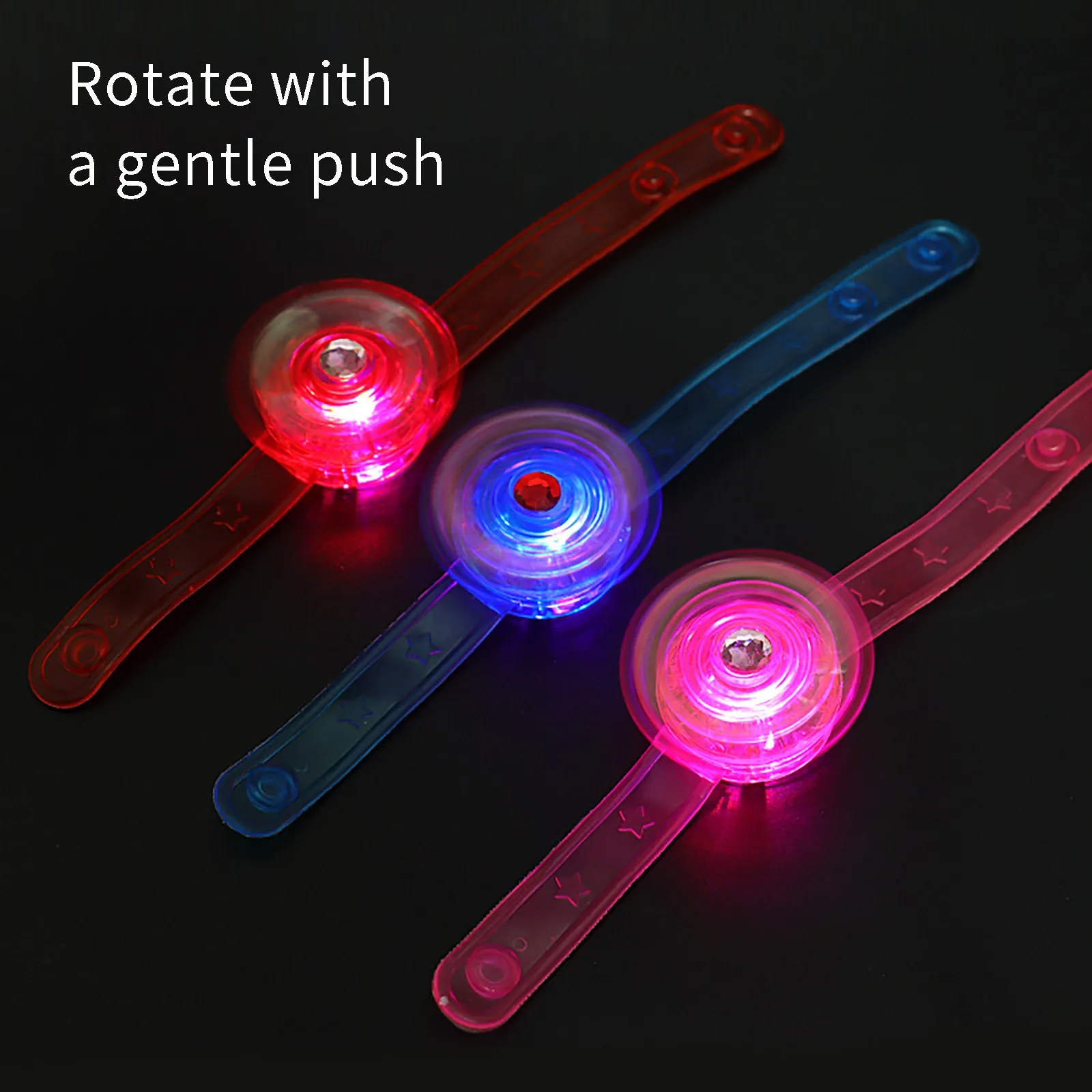 Luminous Rings Wristband Shine In The Dark Children's Toys Flash Led Cartoon Lights Glow In The Dark Toys For Kids Party Supply