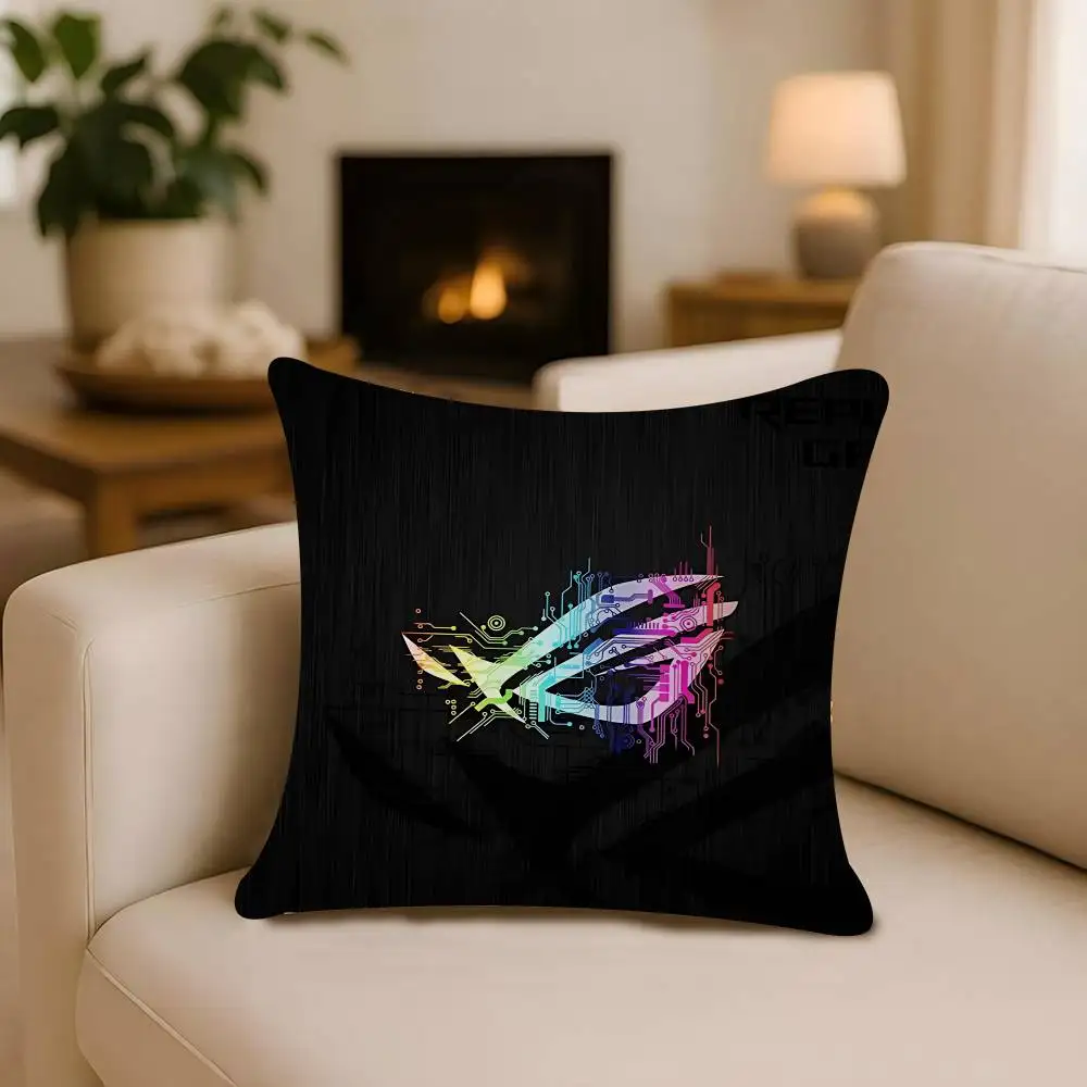 

A-ASUS R-ROG LOGO Pillowcases Home Bedding Decorative Pillow Cover Wedding Super Soft Pillow Case