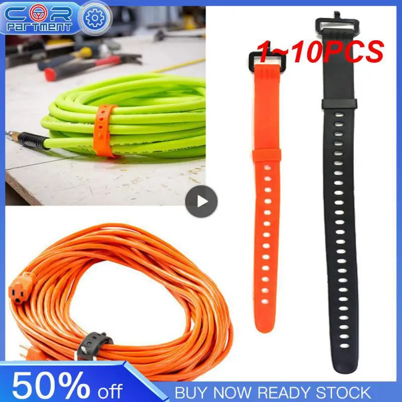 

1~10PCS Cable Tie With Buckle Long Style Quick Solution Reusable Detachable Multifunctional Strapping Safety Rope Lock Reuse