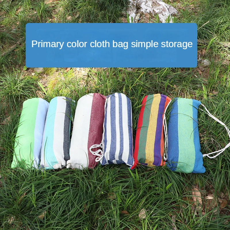 New thickened cotton canvas hammock double color hammock outdoor camping swing