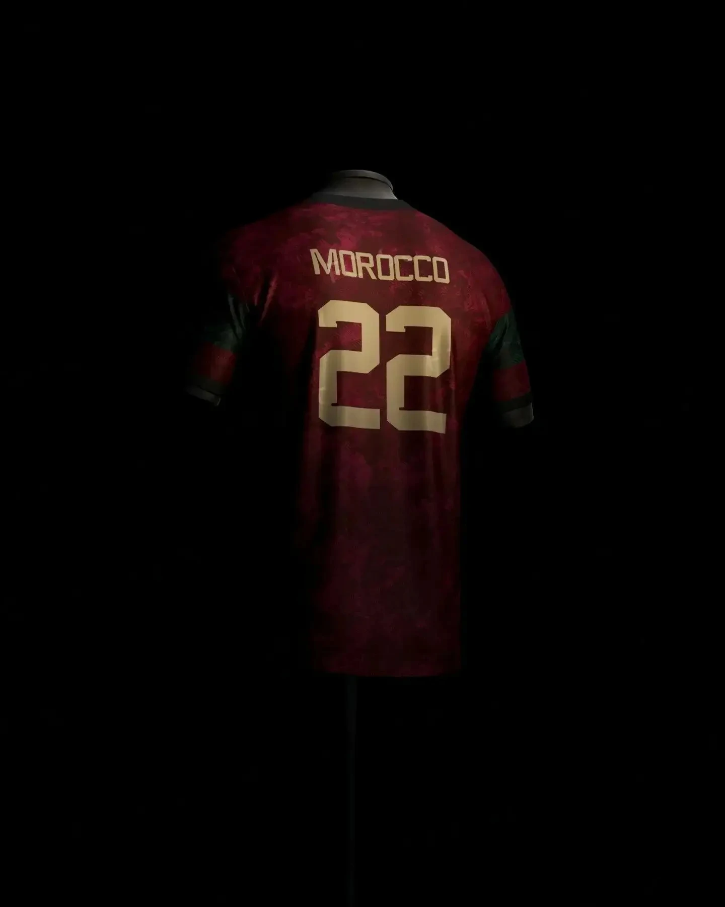 23/24 New Champion Morocco Jersey Black Gold Commemorative Edition Jersey Special Morocco 22 Soccer Jersey For Kids/Adult Kit