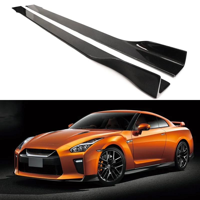 Oem Style Brilliant Quality Carbon Fiber Side Skirts For Nissan Gtr R35 R32 R34