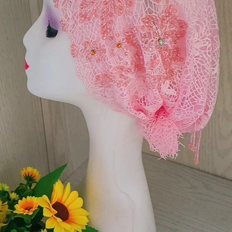 حجاب المرأة المسلمة شال الحجاب شحن مجاني فاخر شرابات وشاح ماليزيا الصلاة كوفي الإسلام المملكة العربية السعودية الدانتيل عمامة 05383