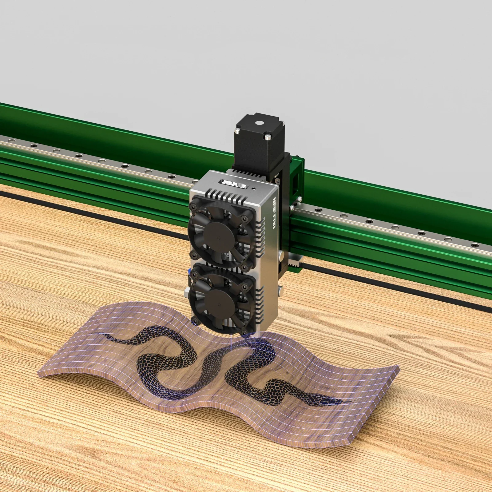 

Dropshipping NEJE 130W Power Diode Engraving hine Wood Router Desktop 4 Axis Industrial Cutting hine Max 4 E80