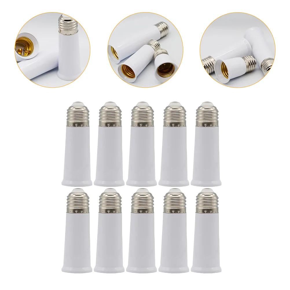 

10 Pcs E27 Screw Lamp Holder Gu24 Adapter Light Socket Recessed Converter Bulb Bulbs Extension Embedded