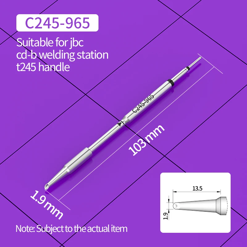 C245 طرف لحام C245-793 405 965 651 654 667 751 754 731 763 التوافق JBC T245 سبيكة لحام مقبض أطراف لحام