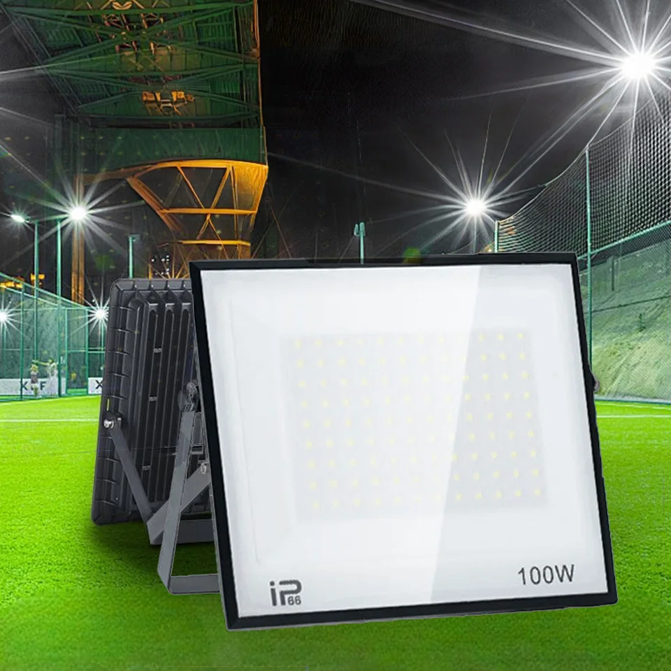 LED Floodlight Spotlight AC220V 10-300W 120° IP66 Waterproof Suitable For Courtyards Garages And Gardens Energy-saving Light