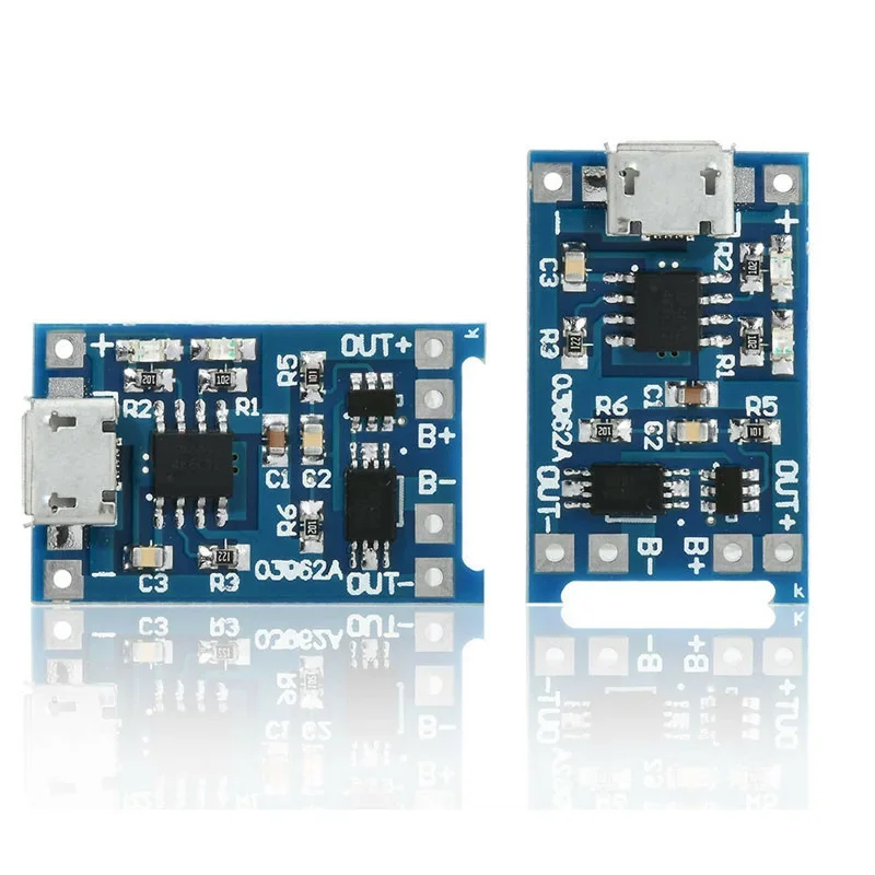 TP4056 +Protection Dual Functions 4.2V 1A Micro USB 18650 Lithium Battery Charging Board Charger Module