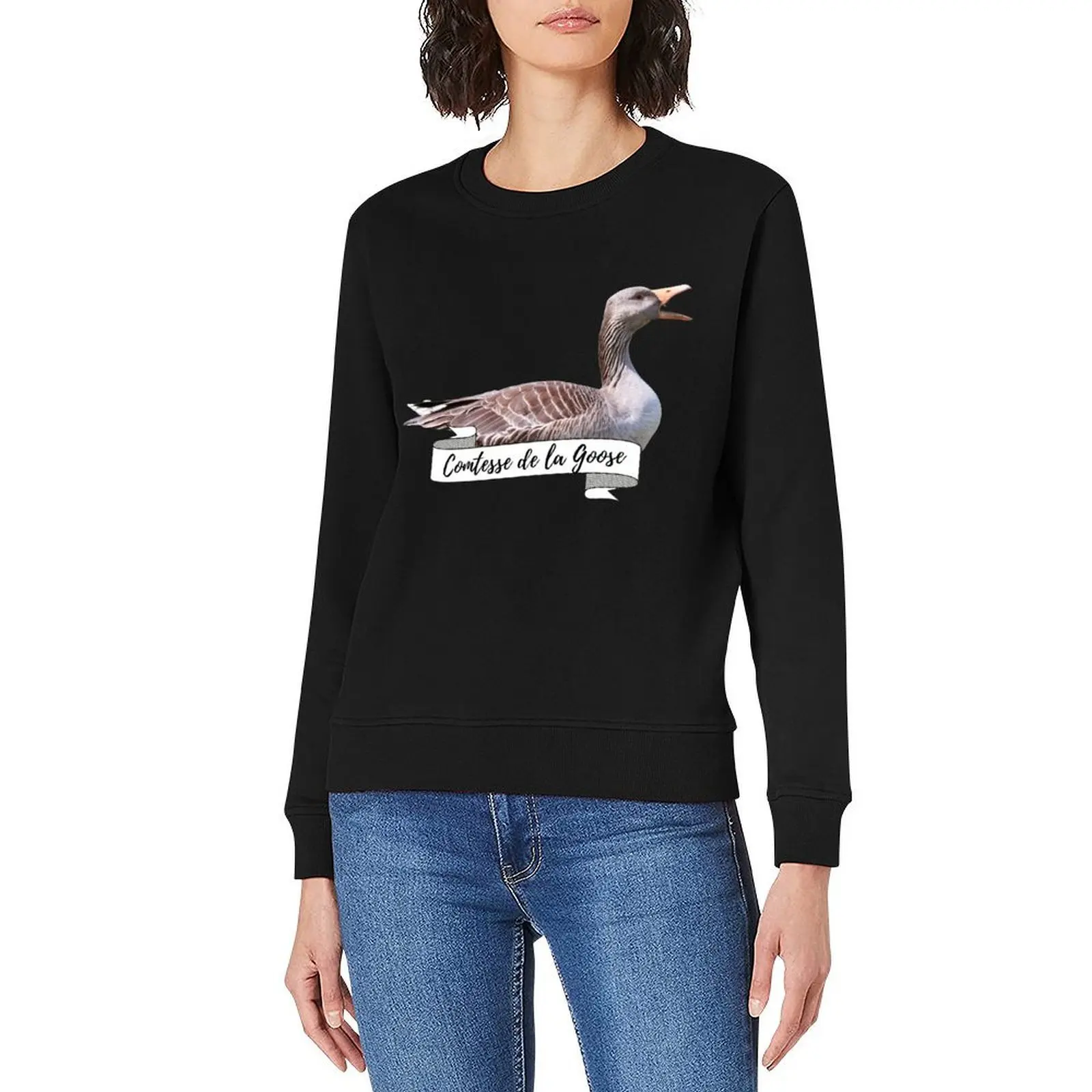 Royal Geese Comtesse De La Goose Funny Goose Lover Gift Pullover mens clothes men's autumn clothes autumn sweatshirt